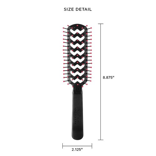 Cricket Static Free Fast Flo Vent Hair Brush for Blow Drying, Styling and Detangling for Long Short Thick Thin Curly Straight Wavy All Hair Types