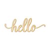 Hello Wood Sign Home Décor Wall Art Unfinished 12" x 4"