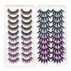 Lashes Pack, Faux Mink Lashes 20 Pairs 4 Styles, 15-20mm 5D Faux mink false eyelashes, Volume Fake eye Lashes, Faux Mink Eyelashes Pack B