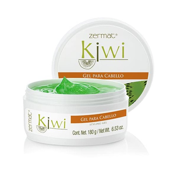 Zermat, Hair Gel, Kiwi, Styling Ge Controll, Shapes and Styles, 6.53 Oz.
