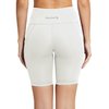 BALEAF Biker Shorts Women Yoga Gym Workout Spandex Running Volleyball Tummy Control Compression Shorts with Pockets 8" White S