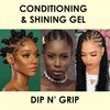 Dip n Grip Jam Hair Care Conditioning & Shining Gel Extreme Hold, High Shine, Hair Gel With Argan and Coconut Oil Hair Gel For All Hair Types 6oz Pack of 2