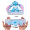 CNEISEJK Stitch Headband Scrunchie Shower Spa Makeup Head Wraps Stitch Hair Clips Plush Elastic Hair Band Hair Decorations for Girls Women (SDZ HA 2404)