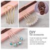 PAGOW 12Pcs Hair Fork Clip Stick, 4 Prong Side Hair Comb, 88mm/63mm2 Sizes Hair Updo Bun Hairpin for Women Girls Hair Pins Styling Tool Accessories
