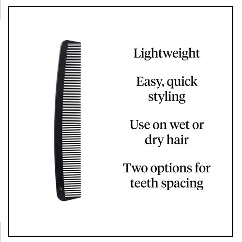 McKesson Plastic Hair Comb, Single Patient Use, Black, 7 in, 36 Count