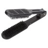 Dual-Sided Anti-Static Hair Straightening Brush - Salon Hairdressing Detangler for Styling