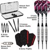 Viper Grim Reaper 80% Tungsten Soft Tip Darts with Storage/Travel Case, Coarse Knurling, 16 Grams