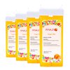 PINKZIO 4 Packs Sugar Roll On Wax, Hair Removal Wax Cartridge, Body Waxing, 3.52 Oz/Pack