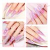 Bevimee Cat Eye Gel Nail Polish Rainbow Color Glitter Holographic Gel Polish Pink Reflective Shimmer Iridescent Sparkly Nail Gel Polish Galaxy Magnetic UV Gel for Nail Art at Home 12ML