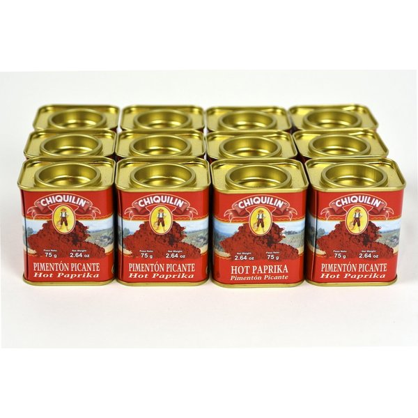 Chiquilin Spanish Hot Paprika 2.64 oz(75g) Case of 12 Units - Wholesale