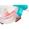 Seac Libera Full-Face Snorkel Mask - Aquamarine/Orange, X-Small/Small