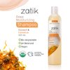 Zatik Naturals - Deep Moisturizing Shampoo with Coconut & Calendula - Vegan Bio-degradable pH balanced, for Colored and Dry Hair, Free From Sulfates, phthalates & Synthetic Fragrances - 10.8 Fl Oz