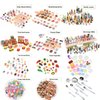Bargain House 150 Pcs Miniatures Food Drinks Bottles Doll Accessories 1:12 Playset Pretend Play Kitchen Game Party Toys Mini Things Stuff Tiny Baking Landscape Micro Mart, Multicolor