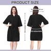 Syhood 2 Pieces Salon Robes Smock for Clients Waterproof Hairdressing Gown Salon Cape (2 Pockets)