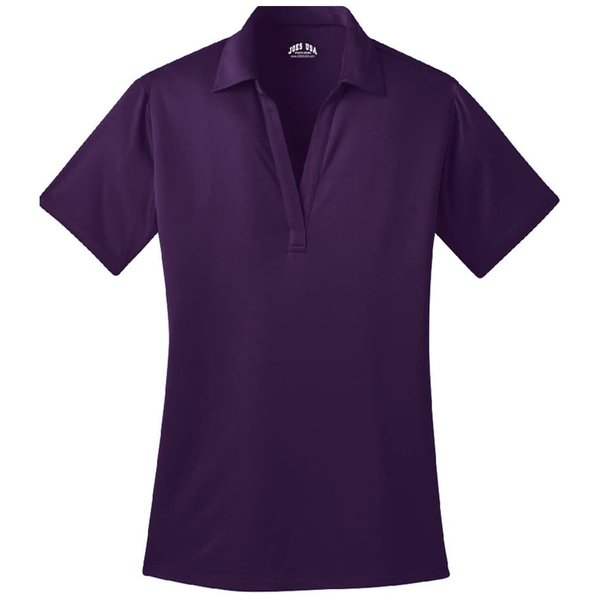 Joe's USA Ladies Silk Touch Golf Polo Shirt-L-Purple
