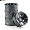 Chanmoo 1/10 RC On Road Wheels Rims 12mm Hex Alloy Aluminum Drift Hubs for 1:10 Rally Racing Car Tires Tamiya TT01 TT02 XV01 TA06 A959 PTG2 HPI KYOSHO HSP PTG2 Touring Street Tyres 4PCS (Titanium)