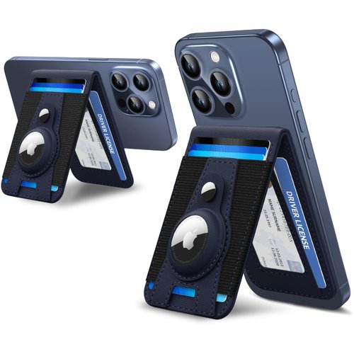 TopMade 2-in-1 Magnetic Wallet for iPhone 15/14/13/12 Series Not for iPhone 13/12 Mini Black | for MagSafe Wallet, with ID Window, Adjustable Stand, Vegan Leather, 10 Card Holder, RFID Blocking