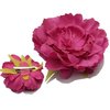 Flower Rose Hair Clips Corsage Brooch Hairpins Hair Barrettes For Women Headwear Wedding Bride Accessories (Pink)