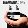 AceMan Hair Wax - Medium Hold Matte Finish | Men's Hair Styling Cream | Adds Volume & Texture | Ideal for Short & Medium Styles | No Shine or Grease | Barber Approved - 2.8 oz