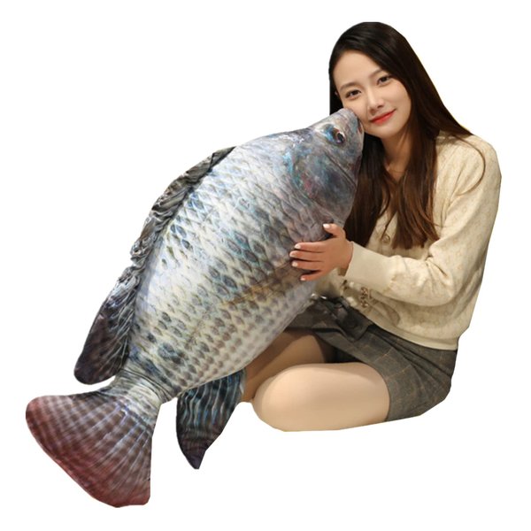 TONGMAN Simulation Fish Plush Toy/Fish Pillow/Fish Shape Simulation Cushion Throw Pillow Children Novelty GiftPlushToy- Used for-Sofa Home Decorate