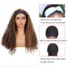 P4/27 Highlight Curly Headband Wig Human Hair 16 Inches Human Hair Headband wig Kinky Curly None Lace Front Wigs Human Hair Wig for Black Women Wear and Go Wig 150% Density wig（P4/27,JC,16Inch)