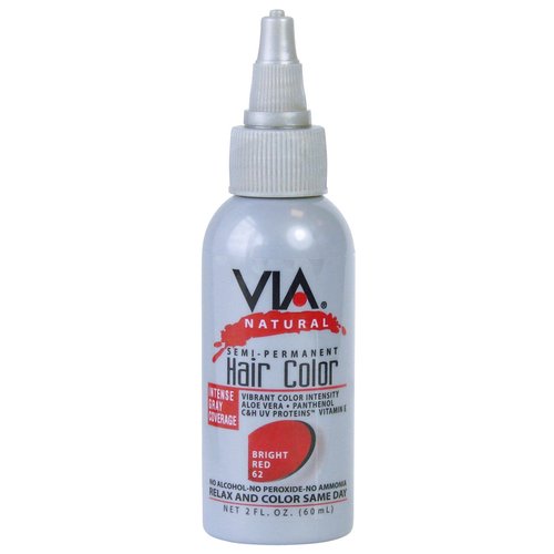 Via Natural Semi-permanent Hair Color 2 Oz Sunset Red #60