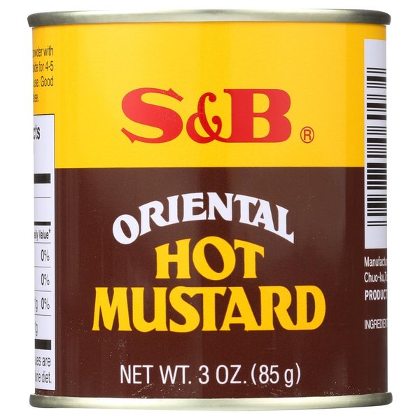 S & B Mustard Powder Oriental Hot ( pack of 3)
