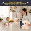 VUNCESSIN Baptism Gifts for Baby Girls with 7'' Cute Plush Lamb and Pray Book, Baptism, Dedication and Christening Gift Set for Girls in Keepsake Box.