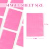 Funfe Nail Tips Art Table Towels Mat, Pink, 50 Pcs, French, Wood Pulp Paper, Disposable, Waterproof, Foldable, Salon Use