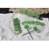Genuine Surf Tumbled Green Sea Glass Hair Clip Set - Includes 2 Hair Combs, 1 60 mm French Barrette, 2 Hair Pins