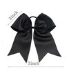 Cheer Bows Black Cheerleading Softball - Gifts for Girls and Women Team Bow with Ponytail Holder Complete your Cheerleader Outfit Uniform Strong Hair Ties Bands Elastics by Kenz Laurenz (14)