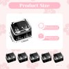 5 Pcs Cosmetic Pencil Sharpener, Eyeliner Sharpener Makeup Sharpener Small Lip Pencil Sharpener Manual Cosmetic Pencil Sharpener for Eyeliner Lip Liner Pencils (Black)