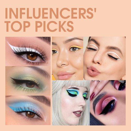 BestLand 10 Colors Liquid Matte Eyeliner White Black Blue Brown Colored Liner Waterproof Bright Colorful Rainbow Eyeliner Pencil Quick Dry Eyes Makeup Kit (Matte Eyeliner)