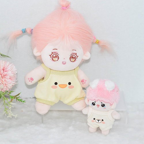 niannyyhouse 10cm 20cm Plush Doll Clothes Vest Jumpsuit Climbing Suit Soft Stuffed Plush Toy Dress Up (a3, 10cm)