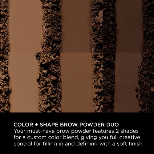 Sigma Beauty Color + Shape Brow Powder Duo - Eye Brow Palette for Natural, Defined Brows - Dark and Light Brow Powder to Tint and Highlight - Vegan, Paraban Free, Sulfate Free Brow Make Up