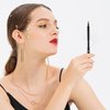 DUcare Lip Brush Retractable Professional Lipstick Brush Travel Portable Vanity lip scrub brush Gloss Makeup Brush Tool (Black)