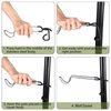 TOBWOLF 2PCS Outdoor Camping Lantern Hook Hangers, Stainless Steel lamp Hanger Stand, Portable Non-Slip Tent Lamp Hook Light Clamp Holder, Lantern Hangers for Outdoor Camping, Fishing, Hunting
