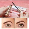 2PCS 4D Flash Diamond Waterproof Silk Fiber Thick Lengthening Mascara, Long Lasting, Smudge-Proof