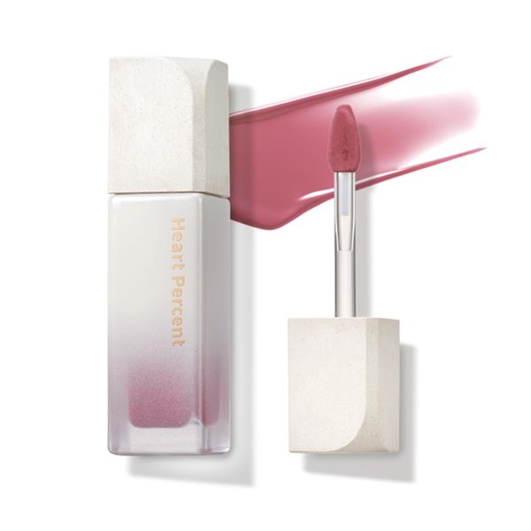 Heart Percent Dote On Mood Pure Glow Tint, Watery & Lightweight Moisturizing Lip Stain Long Lasting Liquid Lipstick 6.8g, 04. Mauve