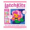 LatchKits Latch Hook Kit for Wall Hangings & Mini-Rugs - Mermaid - Craft Kit with Easy, Color-Coded Canvas, Pre-Cut Yarn & Latch Hook Tool - Perfect DIY Craft for Kids - Ages 6+