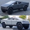 1/24 Toy Trucks Car Metal Model for Kids Gift, Alloy Diecast Pickup Truck Model with Sound and Light, Off-Road Vehicle Model Collections for Boys Enthusiasts Birthday (Silver)