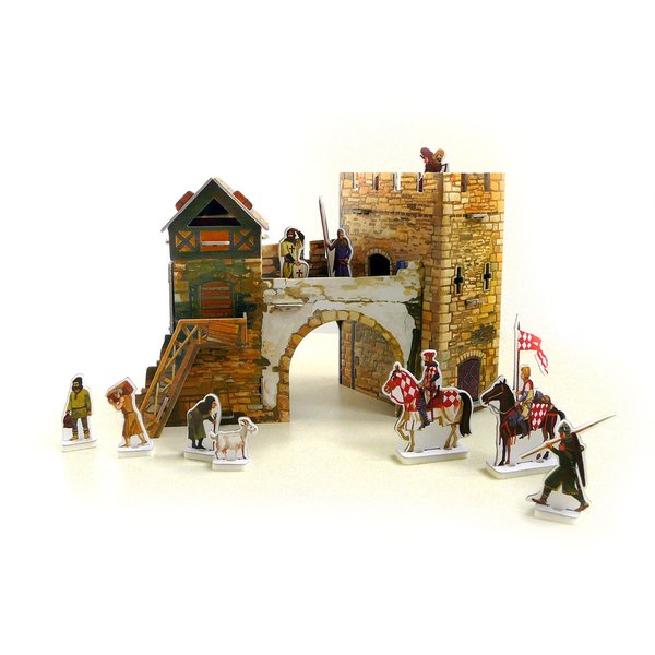 Clever Paper Old Gate with Figures