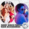 12 Pack Disco Ball Sequin Hair Scrunchies Last Disco Bachelorette Party Favors Silver Metallic Hair Bobbles Elastics Ponytail Holders Mirror Disco Ball Retro 70s 80s 90s Disco Party Bridal Shower