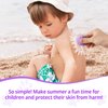 2pcs Sunscreen Applicator for Kids, Sunblock Buddy Brush Sun Lotion Applicator Portable Travel Foundation Sun Cream Brush Set with Protective Case for Children Body Makeup (Purple, Brown)
