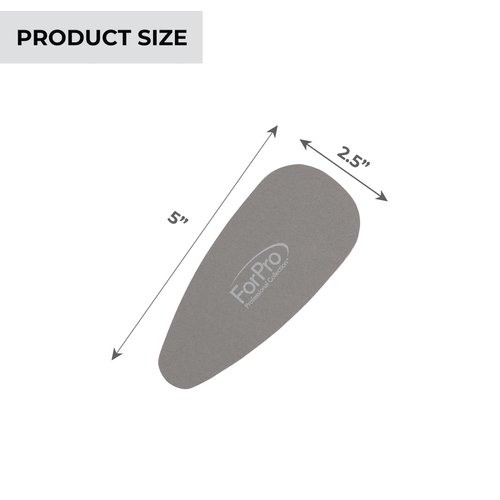ForPro Amazing Pedi System Refill Strips, Grey, 120 Grit, Pedicure File Refills, 5” L x 2.5” W, 20-Count