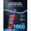 AstroAI Inrush Digital Clamp Meter Multimeter 1000A TRMS 6000 Counts, Amp Voltage Tester with VFD, LOZ Mode; Measures AC/DC Current Voltage Temperature Resistance Capacitance Frequency Continuity NCV