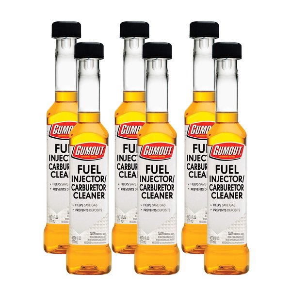 Gumout 510021W-6PK Fuel Injector & Carburetor Cleaner, 6 oz. (Pack of 6)