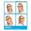 DOOViC 4-Pack Reading Glasses Blue Light Blocking Computer Readers Anti Eyestrain New Classic Style Spring Hinge Glasses for Women 2.0 Strength