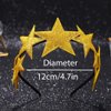 EARENT Sparkly Star Headbands Five-pointed Stars Hair Band Festival Star Headwear Cute Holiday Party Costume Headpiece for Women Girls (B-Gold)
