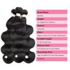 Beauhair Brazilian Virgin Hair Body Wave 3 Bundles with Closure Free Part 8A Unprocessed Brazilian Body Wave Human Hair Weft Extensions with 4x4 Lace Closure Natural Color(16 18 20 with 16 Free Part)